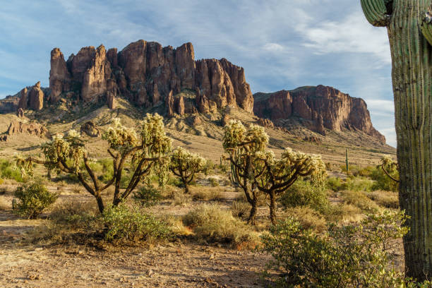 istock Sunset approaches the Arizona rugged desert 894044630