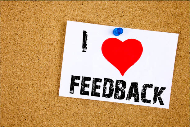 istock Hand writing text caption inspiration showing I Love Feedback concept meaning Opinion Information Positive Negative Feedback Loving written on sticky note, reminder isolated background with copy space 894047232