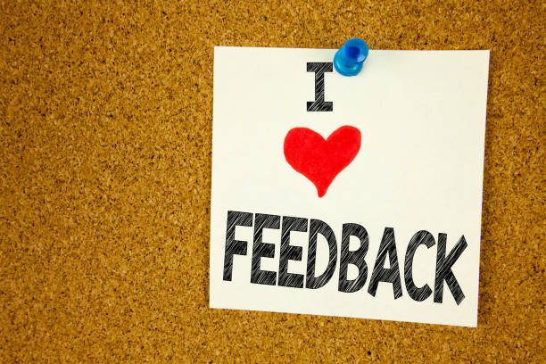 istock Hand writing text caption inspiration showing I Love Feedback concept meaning Opinion Information Positive Negative Feedback Loving written on sticky note, reminder isolated background with copy space 894047382