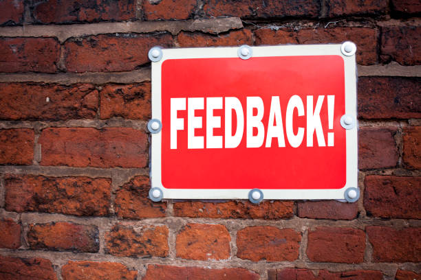 istock Hand writing text caption inspiration showing Feedback concept meaning Opinion Information Positive Negative Feedback written on old announcement road sign with background and copy space 894047738