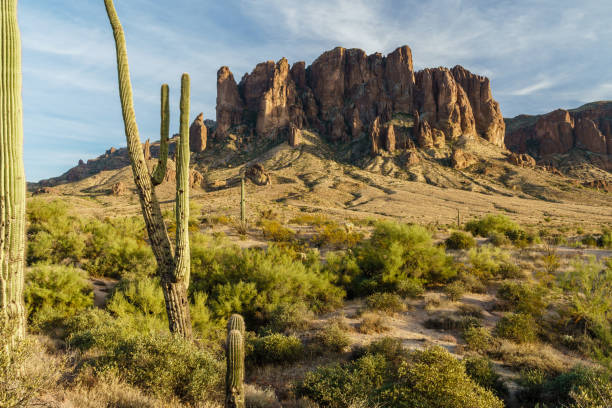 istock Sunset approaches the Arizona rugged desert 894050704