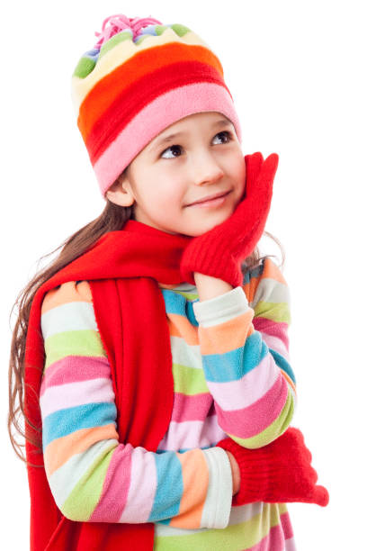 istock Dreaming girl in winter clothes 894051632
