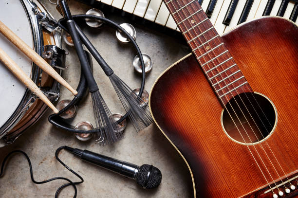 musical instruments stock photo