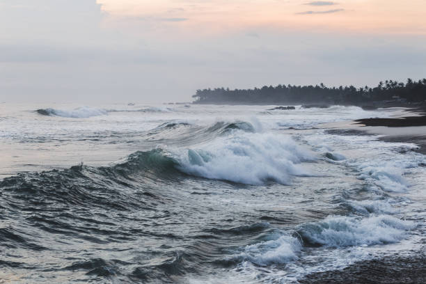 istock Huge waves at ocean coast in Bali 894074418