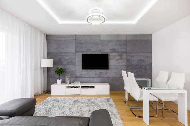 istock Bright interior of living room 894076560