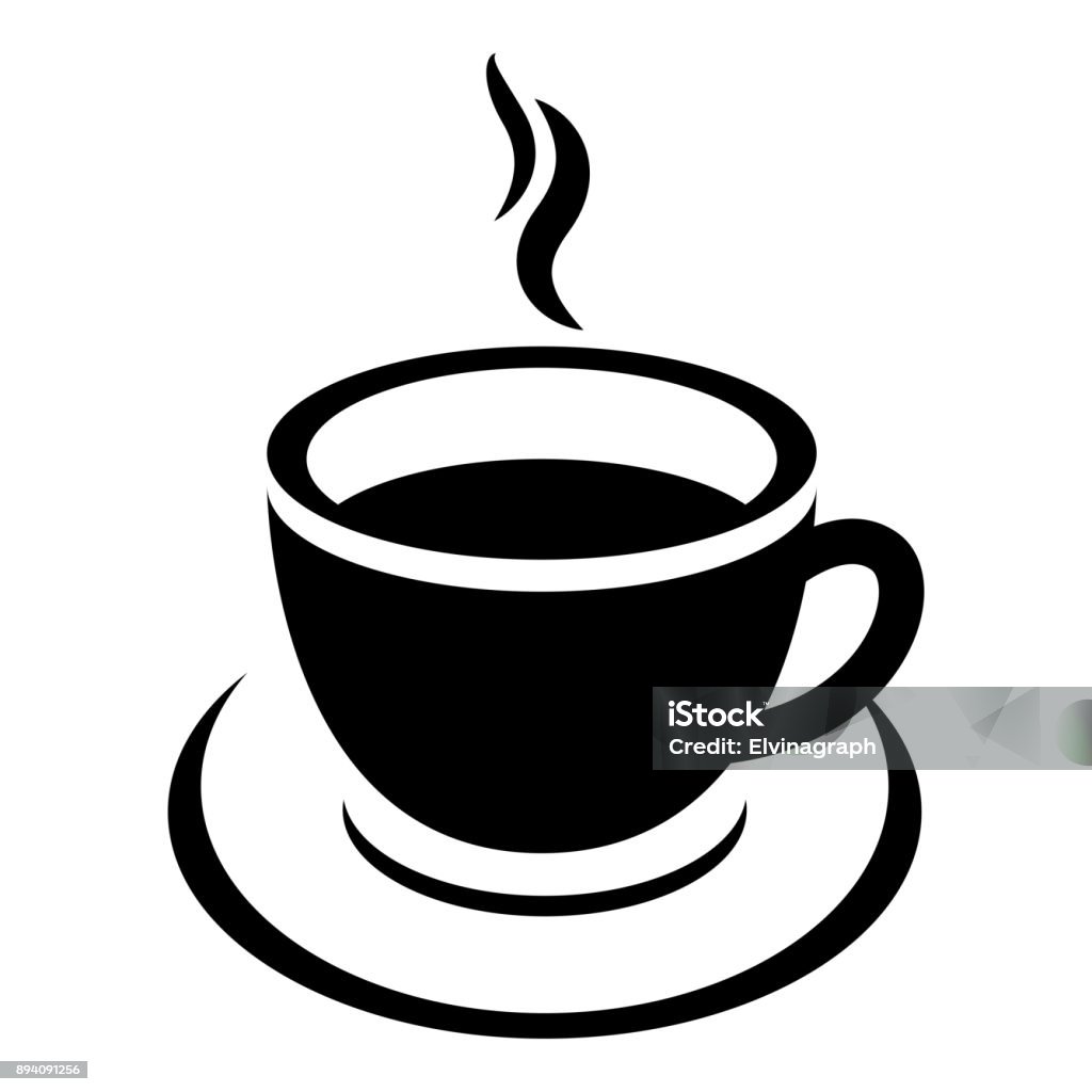 Icône de vecteur de tasse à café - clipart vectoriel de Tasse à café libre de droits