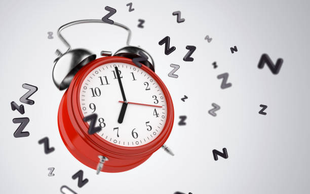 istock Old red alarm clock, Red round alarm clock shows to 7. isolated on a white background. 3d render 894097014