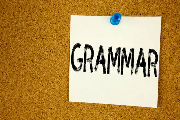 istock Conceptual hand writing text caption inspiration showing Grammar. Business concept for   The Basic Rules of Syntax Grammatical Language written on sticky note, reminder cork background with copy space 894097394
