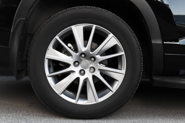 istock Modern automotive wheel on light alloy disc 894103938