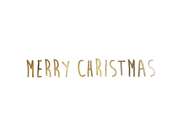 istock golden glitter isolated hand writing word MERRY CHRISTMAS 894108438