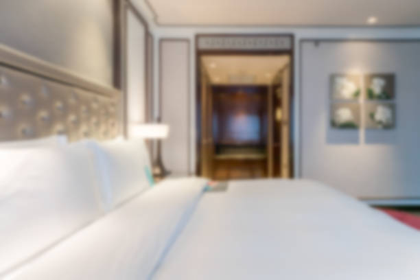 istock Abstract blur and defocused bedroom interior and decoration for background 894119560