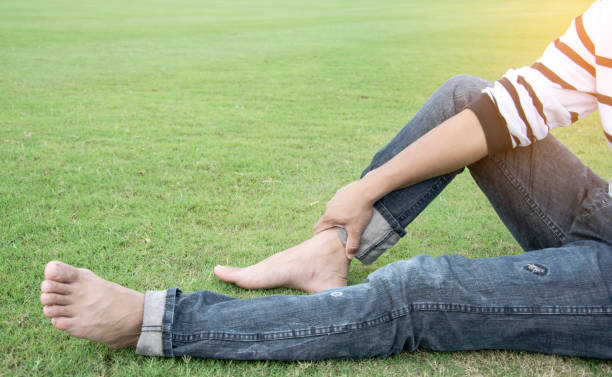 istock Man resting on the grass for relaxation 894165466