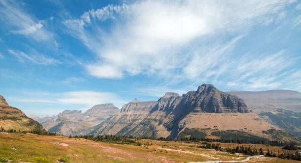 istock HIDDEN LAKE HIKING TRAIL ON LOGAN PASS UNDER CIRRUS AND LENTICULAR CLOUDS DURING THE 2017 FALL FIRES IN GLACIER NATIONAL PARK IN MONTANA UNITED STATES 894168856