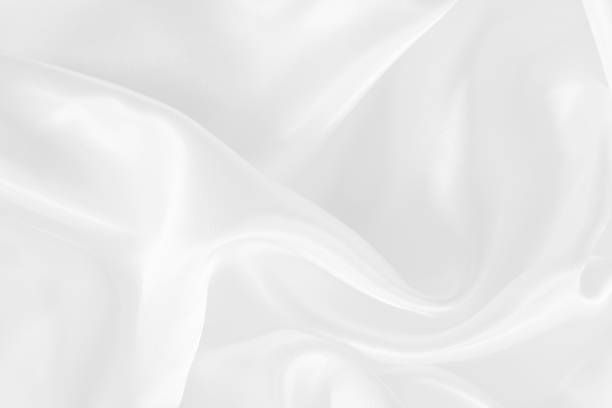 istock White fabric texture for background and design, beautiful pattern of silk or linen. 894184136