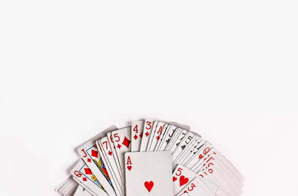 istock Cards for playing poker are isolated on white background. 894265400