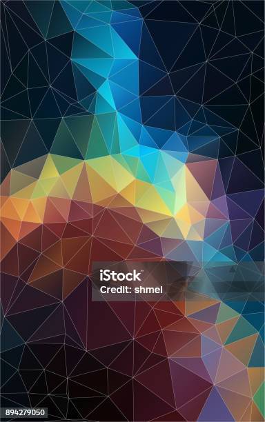 Tirangular Composition Composition With Triangle Geometric Shapes Stock Illustration ...