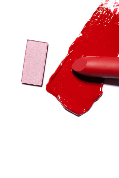 istock Women's red lipstick close-up 894295902