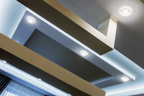 istock suspended ceiling and drywall construction in the decoration 894314588
