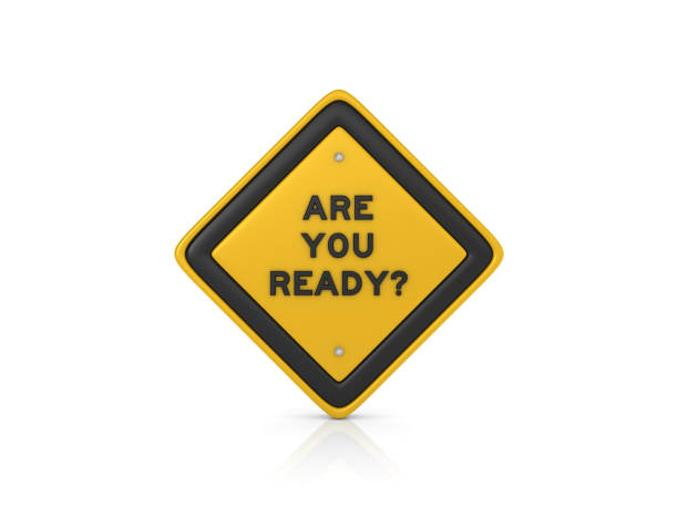 istock Are You Ready Concept Road Sign - 3D Rendering 894337662