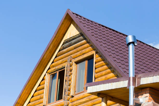 istock House with a log house in the nature 894358312