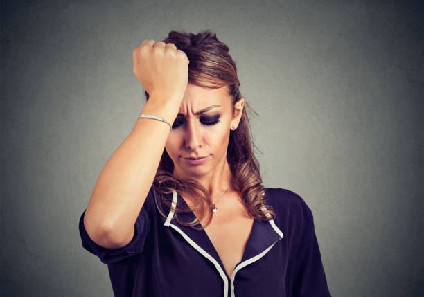 istock Woman unsatisfied with herself 894375202