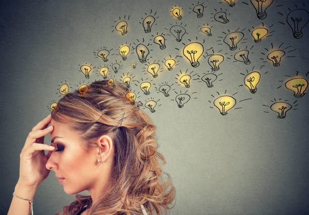 istock Woman concerned with plenty of ideas 894377340