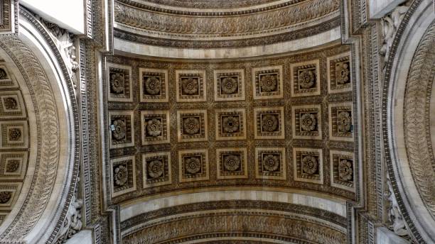 istock Arc de Triumph, stone masonries at the ceiling 894377704