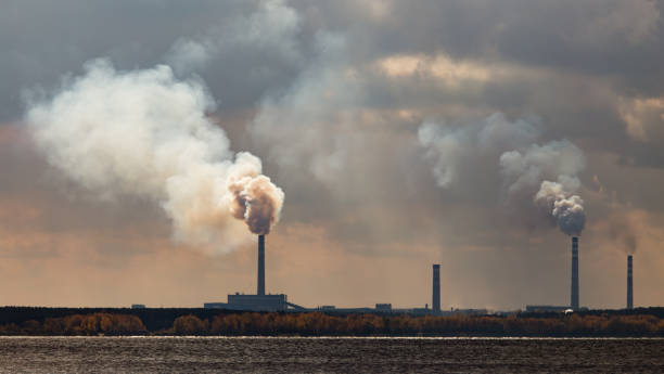 istock Smoke from pipes from a metallurgical plant 894381202
