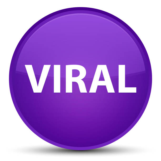 illustrations, cliparts, dessins animés et icônes de viral spécial bouton rond violet - circulated