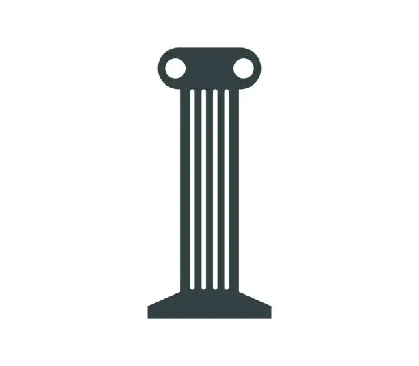 Vector illustration of temple column icon