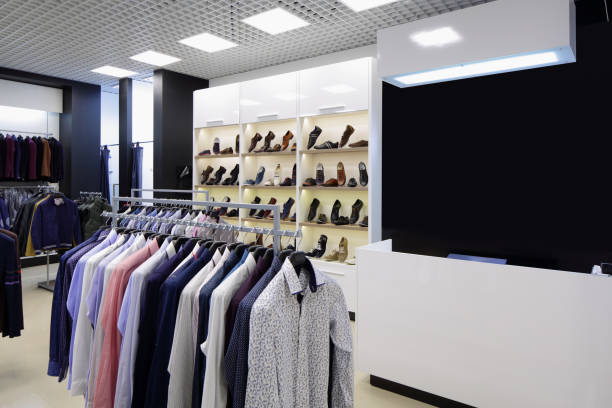 istock brand new interior of cloth store 894393304