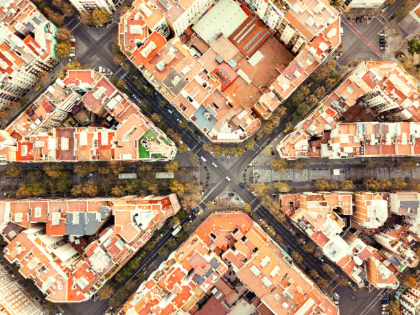 Eixample neighborhood in Barcelona