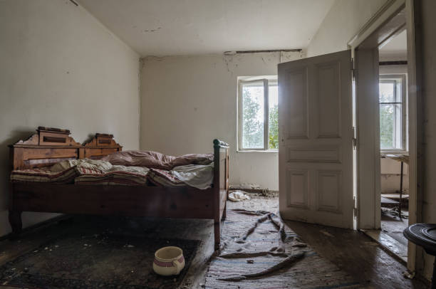 istock bed with pisspot in old house 894408792