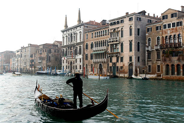 istock Venice scenery with Gondola on Grand Canal 89441007