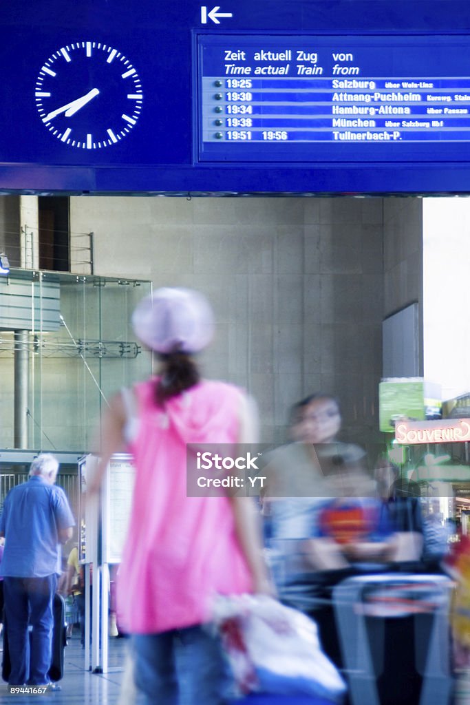 Train station  Arrival Departure Board Stock Photo