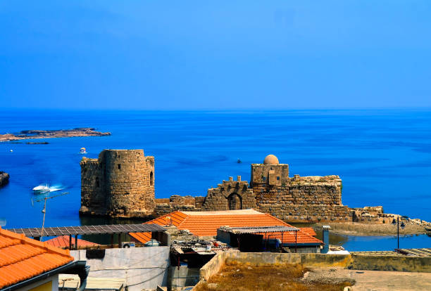 istock Aerial panorama cityscape view to Sidon, Lebanon 894420092