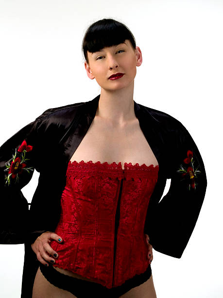 istock Women in Corset and Robe 89442306