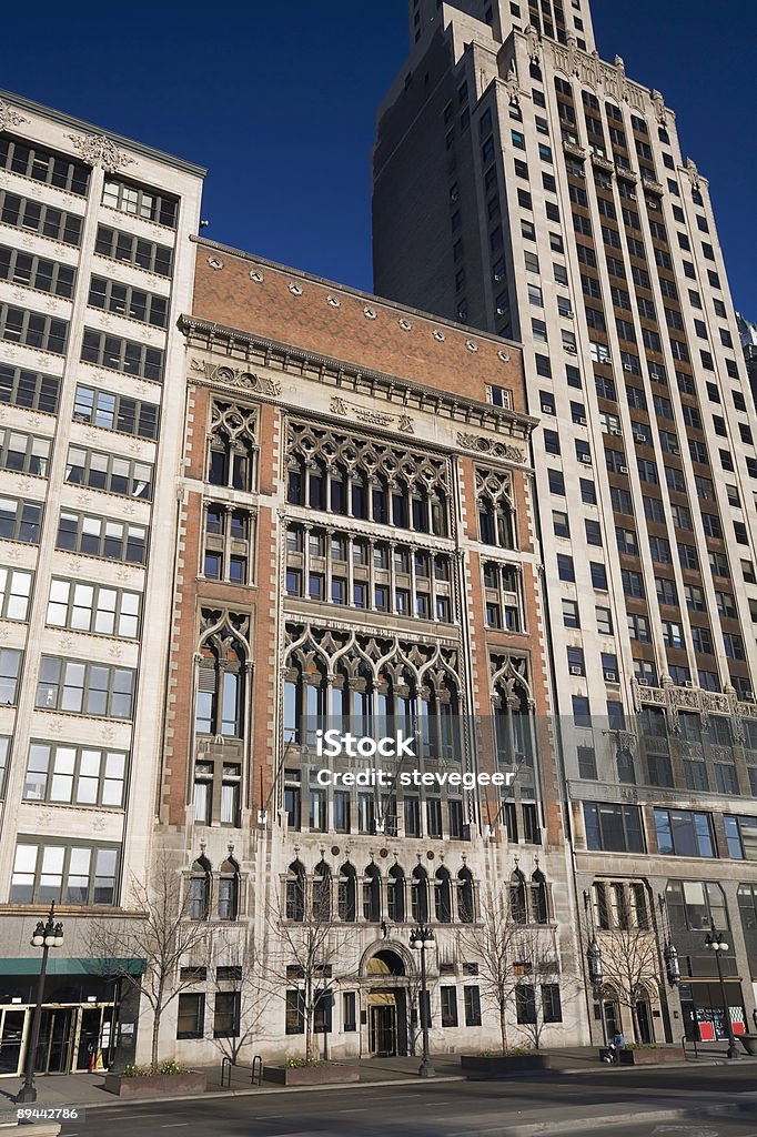 อาคารสมาคมกีฬาชิคาโก - ไม่มีค่าลิขสิทธิ์ Michigan Avenue - Chicago ภาพสต็อก