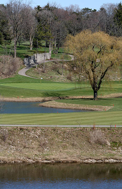 resorte de golf - no de golf de 18 hoyos con bola fotografías e imágenes de stock