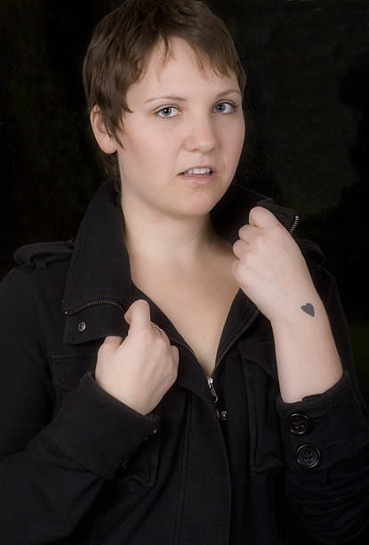 istock Girl with a Heart Tattoo 89443260