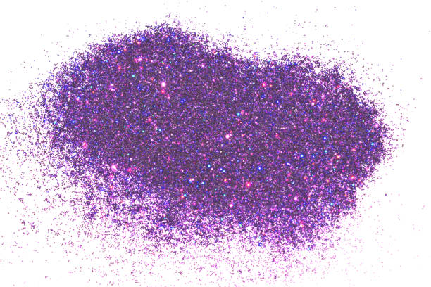 istock Textured background with purple glitter sparkle on white 894436698
