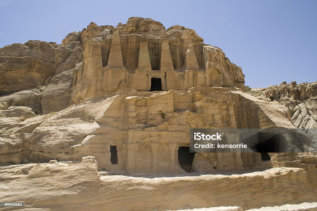 The Obelisk Tomb - Petra, Jordan  Ancient Stock Photo