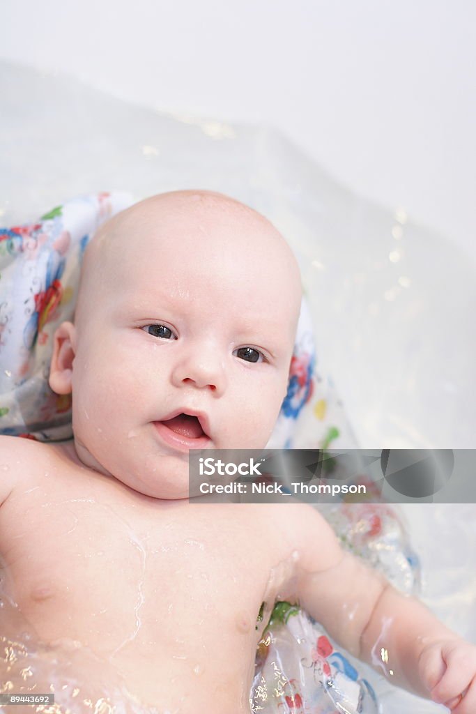 Baby im Badezimmer#1 - Lizenzfrei Aquatisches Lebewesen Stock-Foto