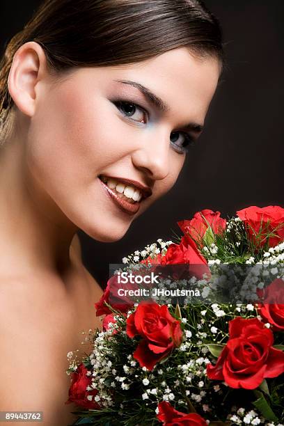 Gorgeous Girl With Flowers Stock Photo - Download Image Now - Adult, Adults Only, Beautiful People