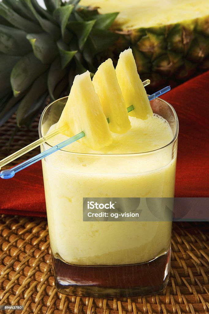 Pineapple smoothie  Breakfast Stock Photo