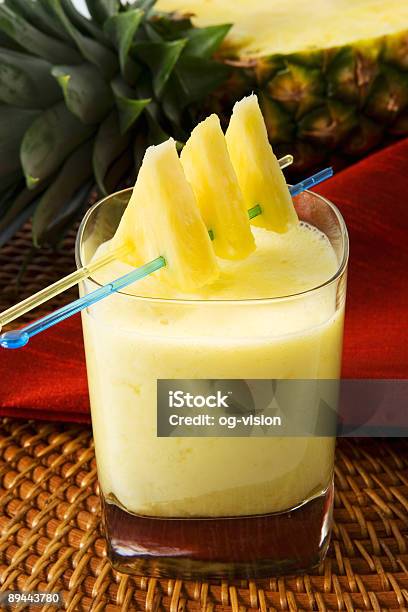 Pineapple Smoothie Stock Photo - Download Image Now - Breakfast, Cold Drink, Cold Temperature