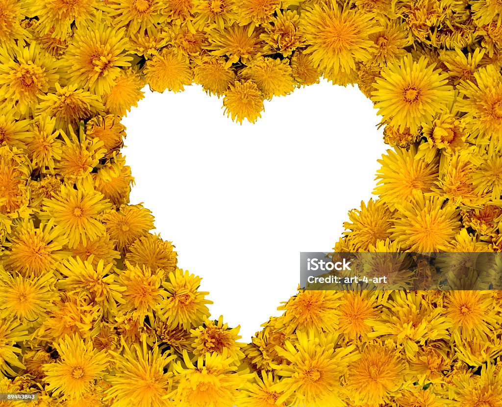 Amor coração amarelo - Royalty-free Amor Foto de stock