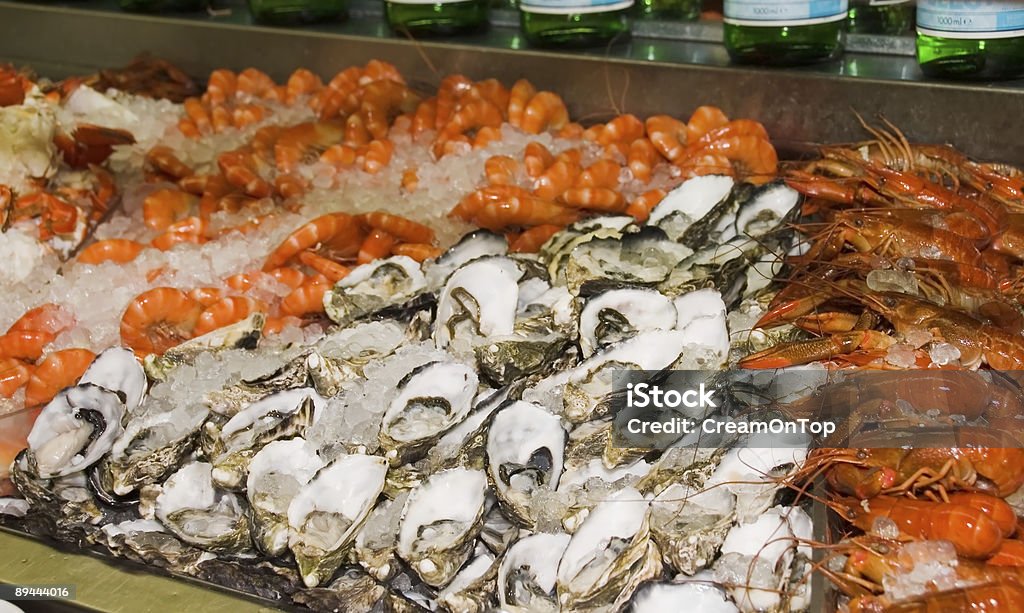 맛있는 해산물 바 - 로열티 프리 0명 스톡 사진