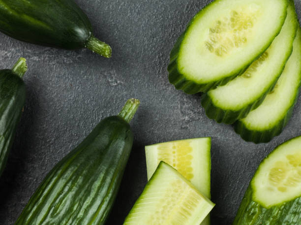 istock Fresh Sliced Ripe Salad Cucumber 894440292