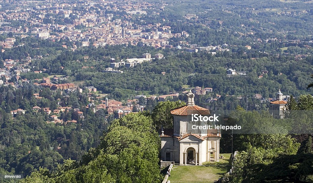 Sacro Monte Varese vista aérea - Foto de stock de Varese royalty-free